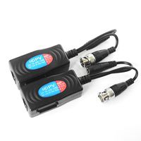 Vidéo coaxiale BNC/DC vers RJ45 4 paires transmetteur de câble réseau caméra longue Distance extension vidéo convertisseur de câble coaxial