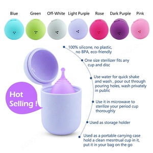 <span class=keywords><strong>Copa</strong></span> <span class=keywords><strong>Menstrual</strong></span> de silicona médica personalizada al por mayor y vidrio esterilizador - Product Image 4