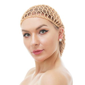 Coloré reniflard Crochet rayonne cheveux accessoires filet à cheveux <span class=keywords><strong>Snood</strong></span> pour cheveux longs bonnet de couchage - Product Image 3