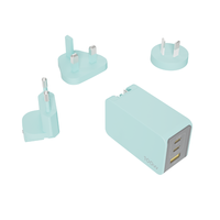 Adaptateur secteur universel US UK AU 100W PD 3.0 GaN Type C, chargeur rapide USB C pour ordinateur portable, téléphone portable Samsung