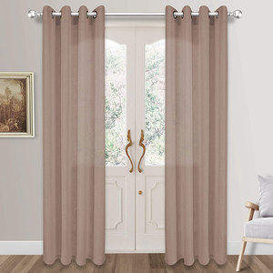 Cotone lino sensazione Semi Sheer Top Grommet garza pura Voile <span class=keywords><strong>tende</strong></span> <span class=keywords><strong>per</strong></span> il <span class=keywords><strong>soggiorno</strong></span> camera da letto casa - Product Image 2