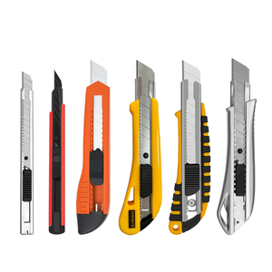 Высококачественные ножи с защелкивающимся лезвием 9 мм 18 мм из АБС-алюминиевого сплава ручной режущий нож Коробка резак универсальный нож - Product Image 1