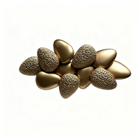 Décoration Murale Abstraite en Métal Doré Façon Galet, en Aluminium Coulé, Taille Personnalisée, pour Villa, Hôtel, Usine, Fournisseur en Gros