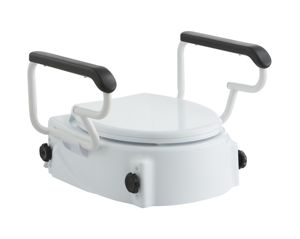 Asiento de Inodoro Elevado 2 en 1, Precio de Fábrica, Material PP Portátil, Cojín Ajustable con Reposabrazos - Product Image 2