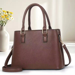 Sac fourre-tout en cuir PU blanc avec bandoulière amovible, fermeture à rabat classique, sac à main pour femme pour un usage quotidien - Product Image 3