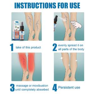 OEM semprotan perawatan varises dengan ekstrak tanaman untuk menenangkan kaki dan meningkatkan sirkulasi darah untuk perawatan tubuh secara keseluruhan - Product Image 2