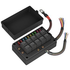 Daiertek 12V 10ウェイリレーブロックと10ウェイATC/ATOブレードヒューズパネルプレワイヤード防滴ヒューズリレーボックスマリントラック自動車用 - Product Image 1