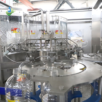 Machine de remplissage d'eau en bouteille de 5 à 10 litres, ligne d'embouteillage d'eau minérale rotative entièrement automatique pour contenants en PET