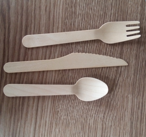 Bán Buôn Dùng Một Lần Bạch Dương Nĩa Gỗ/Muỗng/Dao - Product Image 3