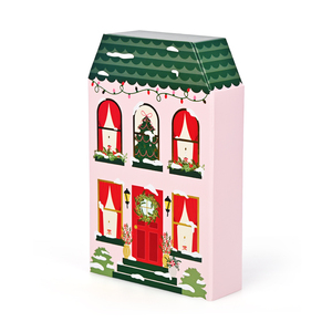 Boîte de calendrier de l'avent de Noël de luxe faite à la main avec impression couleur durable personnalisée 12 jours avec petit tiroir - Product Image 1