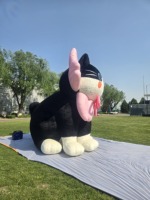 Costume de mascotte publicitaire géant gonflable personnalisé, imperméable, durable, en tissu Oxford/PVC, résistant au vent, mignon
