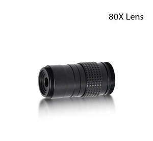 Cámara industrial de ajuste 80X 120X 150X con anillo adaptador lente de microscopio de montura C para inspección de reparación de PCB de joyería portátil - Product Image 2