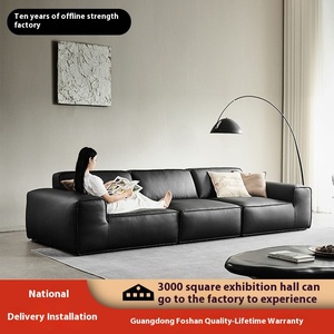 Ban đầu ý normcore phòng khách sofa XIA hình ảnh chính hãng Da lớp đầu tiên da bò căn hộ nhỏ phù hợp trực tiếp - Product Image 5