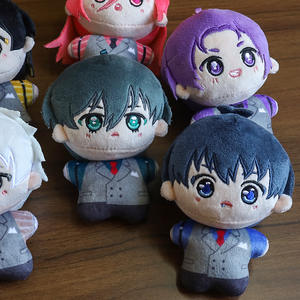 LLavero colgante de juguete de peluche de 10CM para bolsa Anime japonés <span class=keywords><strong>Manga</strong></span> <span class=keywords><strong>Blue</strong></span> <span class=keywords><strong>Lock</strong></span> Doll figura Kawaii Isagi Yoichi Anime lindo muñeco de peluche - Product Image 5