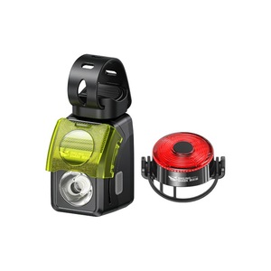 ชุดไฟจักรยาน Smiling Shark ไฟหน้า LED ไฟท้าย 100-200 ม. สำหรับขี่กลางคืน จักรยานเสือภูเขา - Product Image 1