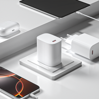 Adaptateur mural de charge rapide PD 30W, chargeur USB C mini à port unique, prise d'alimentation légère pour une utilisation quotidienne, téléphones mobiles