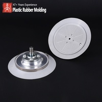 Aérateur à disque en caoutchouc silicone haute précision sur mesure, plaque d'aspiration industrielle avec axe métallique et pince en acier inoxydable