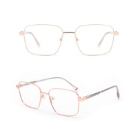 Gafas Ópticas Metálicas de Moda, Listas para Enviar, Montura Completa Resistente, Ligeras, para Uso Diario, 6 Colores