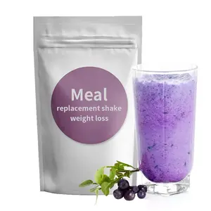 Batido De Proteína De Substituição De Refeição De Queima De Gordura Blue Berry Substituição De Refeição Em Pó Milk Shake