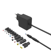 Chargeurs d'ordinateur portable THEONE OEM/ODM 45W Noir Blanc, Câble de chargeur d'ordinateur portable avec prise UK/US/AU/EU, Solution GaN pour le bureau
