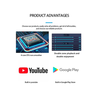 7 pouces Adroid 11 écran tactile 2 zones amplificateur de classe D intégré 8X30W avec audio domestique blue-toth WIFI théâtre dans l'amplificateur mural