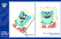 Carnet miniature Strange Us Monster en mousse à mémoire de forme, reliure cousue en PU, 82x103mm, 80 feuilles, impression numérique, journal mignon, cadeau |   Recrutement mondial