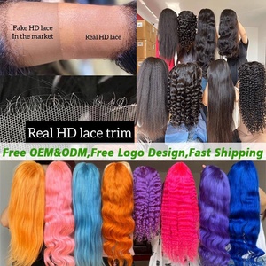 250 Density 30 40 Inch Transparent Deep Wave 13x6 Lace Front Human Hair Brazilian 13x4 Water Curly Lace Frontal Wigs for Women - Product Image 6