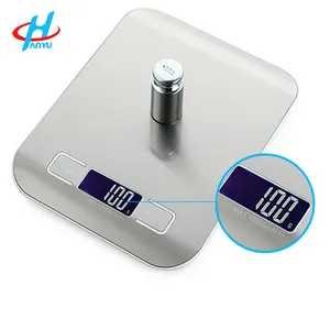 Báscula de cocina de pesaje Digital de acero inoxidable multifuncional para alimentos electrónicos de 5Kg/10kg