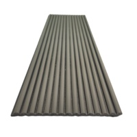 Panneau mural 3D en plastique PS PVC le plus écologique, persiennes à charbon de bois faciles à installer pour les murs intérieurs et extérieurs des bureaux et des villas