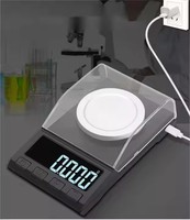 Báscula de joyería Digital de precisión electrónica portátil de 0.001g con puerto USB recargable, herramienta de reparación de relojes y pieza