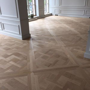 Parquet en chêne blanc et noyer multicouche, style Versailles, durable, antidérapant, brillant, grade AB, 14 mm, 16 mm, 20 mm, pour salon - Product Image 1