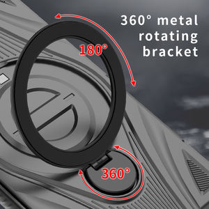 Funda Trasera de Lujo Personalizada de Diseño Premium 2026, Resistente a Impactos, con Anillo Magnético Giratorio de 360 Grados para Carga Inalámbrica para iPhone 16 - Product Image 4