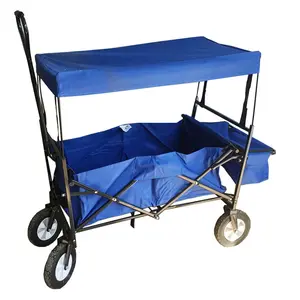 Wagon Outdoor Foldable Wheels Shopping Wagon Cart