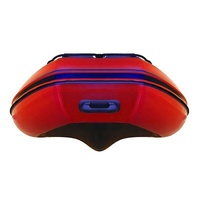 Weishian — bateau gonflable en pvc, bateau gonflable, couleur rouge et noir, avec sol en aluminium