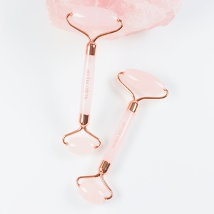 <span class=keywords><strong>Guasha</strong></span> de Cuarzo Rosa Antimicrobiano con Cepillo Facial de Silicona para Masaje y Limpieza - Product Image 3
