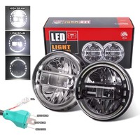 Faro LED LOYO DOT King Kong de 60w, Sistema de Iluminación Automotriz, Faro Redondo de 7 Pulgadas para Camioneta, Jeep Wrangler, Automóvil, Faro Delantero Blanco