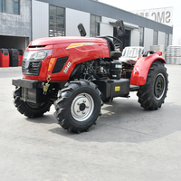 Tracteur à quatre roues petit et économique en promotion, avec outils agricoles, mini-tracteur 4x4, tracteur cultivateur à quatre roues motrices