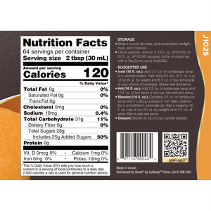 Ingredientes para Té de Burbujas al por Mayor del Fabricante de Taiwán, Jarabe de Melón Cantalupo de Venta Caliente para Té de Burbujas - Product Image 2