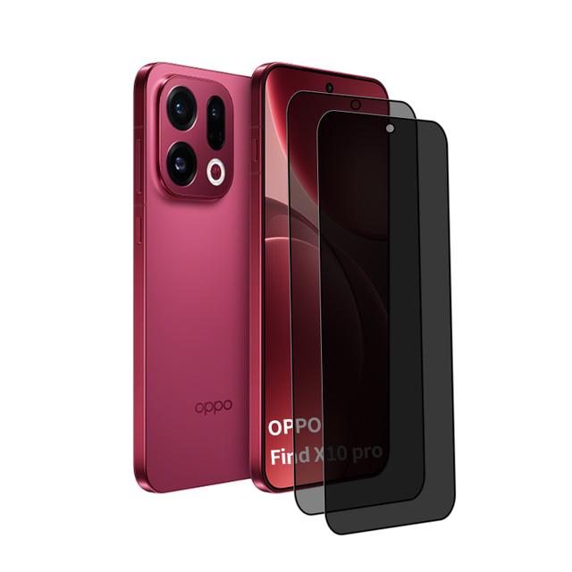 9H 2.5D Cover Silk Edge Anti-scratch Privacy Anti-spy Phone Tempered Glass Screen Protector for Oppo Find X8 X9 X10 Pro