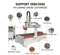 Hausser automatique contrôle par ordinateur coupe 4 axes cnc machine de gravure sur bois pour acrylique MDF plastique tissu bois