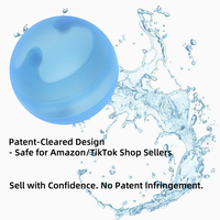 Ballons d'eau réutilisables HMJ - Boules d'eau en silicone auto-scellantes sans aimants pour enfants, jouets de piscine écologiques pour l'été, lot multiple