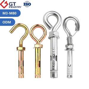 Boulon à œil en acier inoxydable SS304 201 316 316L, manchon d'expansion, ancre, boulon à œil, 5/8 3/4 1/2 3/8 200 mm, boulon d'expansion avec <span class=keywords><strong>crochet</strong></span> - Product Image 4