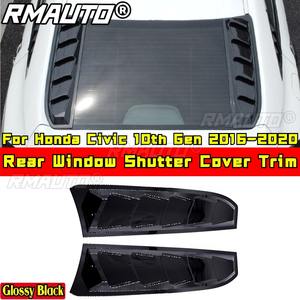 Kit de Carrocería para Honda Civic 10ª Gen. 2016-2020, Cubierta para Ventana Trasera, Estilo Deportivo, Negro Brillante, Accesorios para Auto - Product Image 1