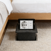 Multiprise 4 voies avec interrupteur individuel 16A USB A 2 Type C Câble 5CM KR/GER