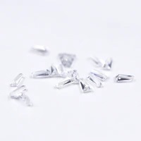 Zircone cubique carrée 5A, blanche, 1-6 mm, synthétique, de laboratoire, taille brillant, pierre brute de Wuzhou, micro-incrustation pour montres et bijoux
