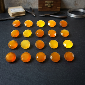 Saphir Jaune Naturel Taillé 10x10mm Rond Pierre Précieuse Polie pour la Fabrication de Bijoux Vente en Gros - Product Image 2