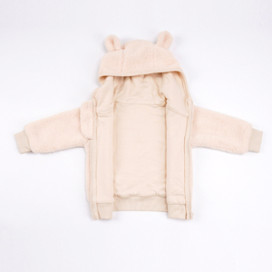 Personnaliser les vestes à capuche en molleton pour bébé <span class=keywords><strong>Veste</strong></span> à capuche en molleton durable pour bébé Vente en gros Fabricant de vêtements d'hiver pour bébé - Product Image 5