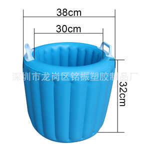 Inflatable <b>Bucket</b> 10-15L Collapsible Portable Multi-Purpose Water Storage For Home Car Washing Beverage Cooling - Product Image 2