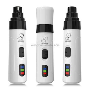 Fournitures de soins pour animaux de compagnie Style dessin animé soin des griffes de petits animaux <span class=keywords><strong>coupe</strong></span>-ongles électrique facile à utiliser avec batterie LED pour chien et chat - Product Image 3
