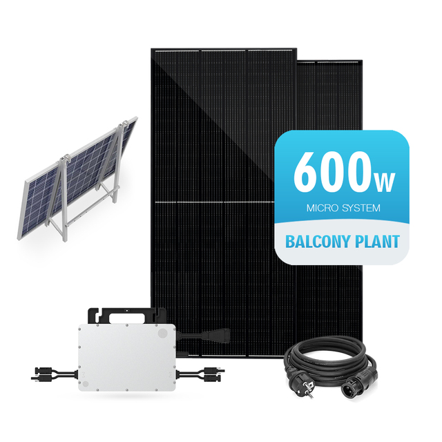 DIY Installation Craft Kit 600W 800W 1000W Micro Inverter Balcony Garden Solar System Mini Set